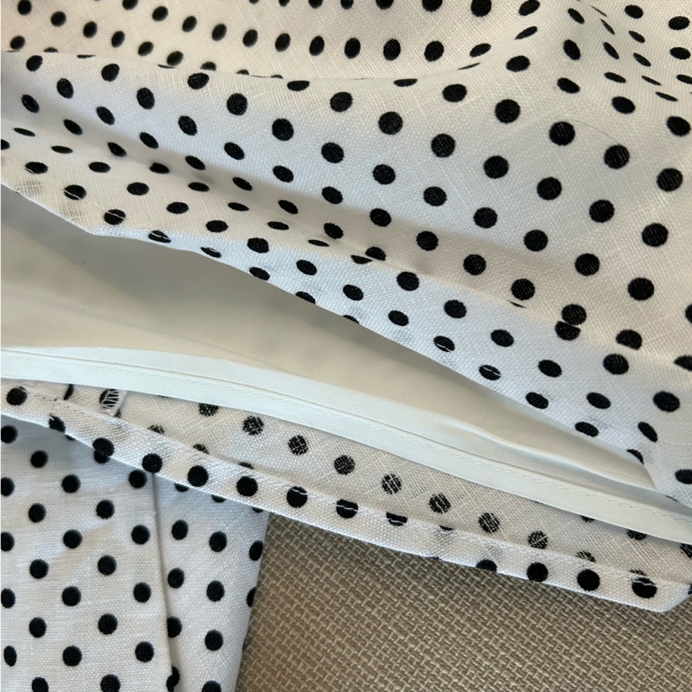 BEST Reformation Delilah Linen Maxi Dress Eclipse Dot Polka Dot Vacation Halter - Picture 9 of 11